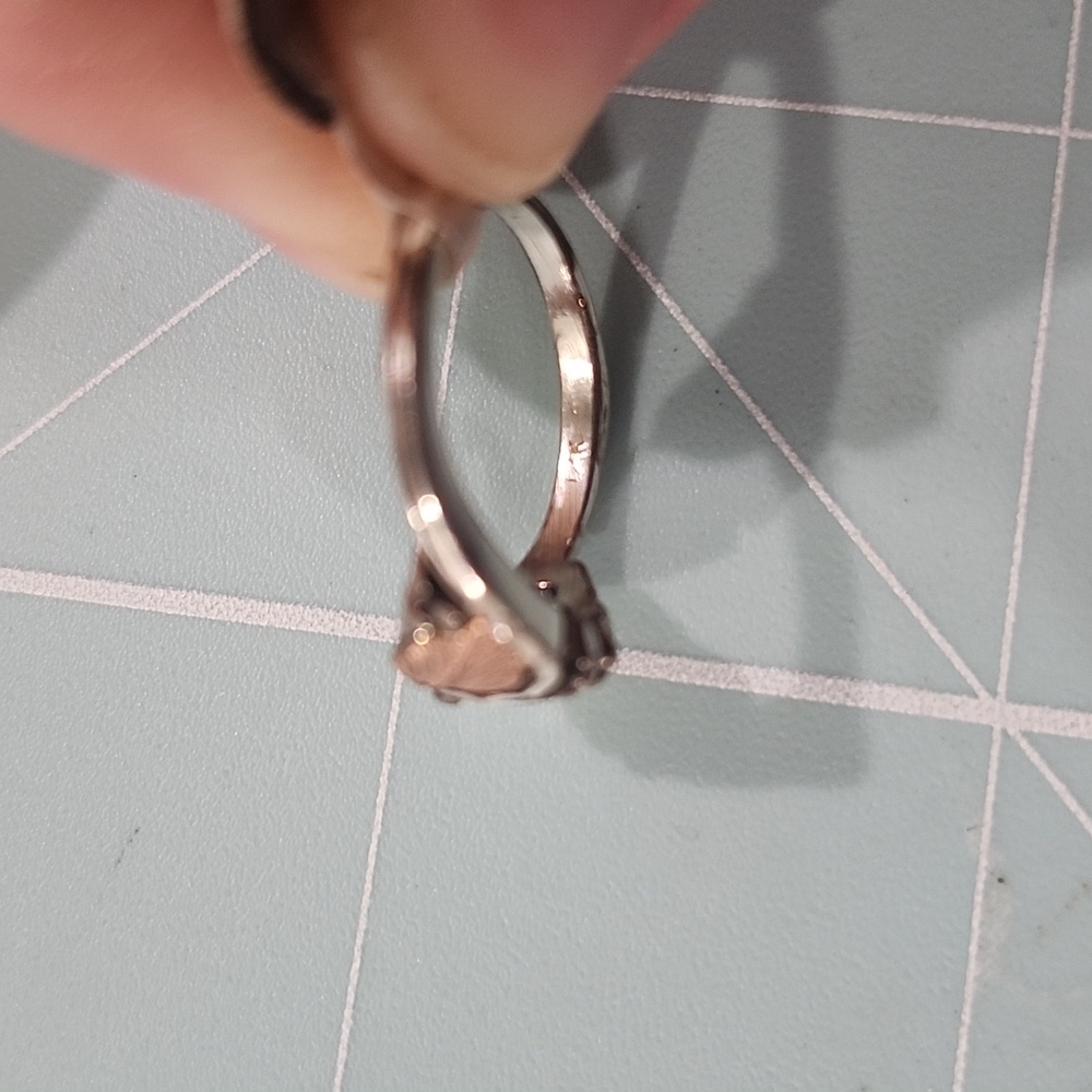 NWT Wheeler 12k Black Hills Gold And Sterling Ring. Leaves Swirl New Old Stock 6 - Picture 4 of 5